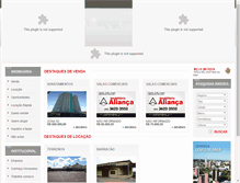 Tablet Screenshot of imobiliariaalianca.com.br